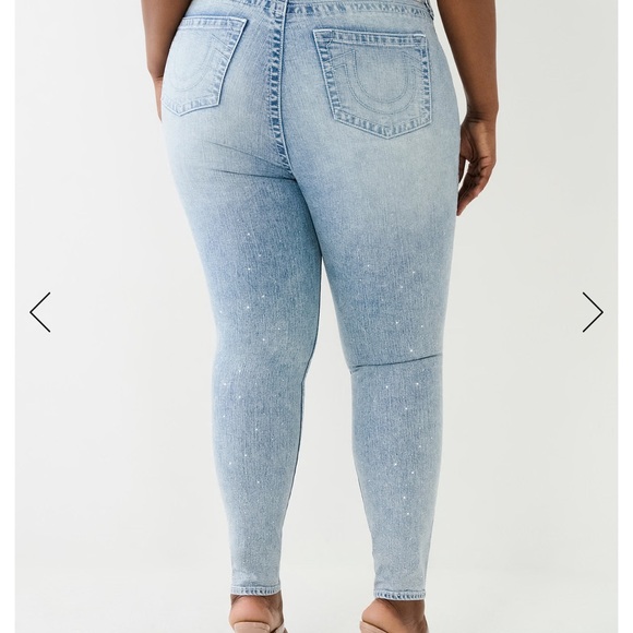 Plus Crystal Jennie High Rise Skinny Jean, Size 38 - Picture 4 of 4